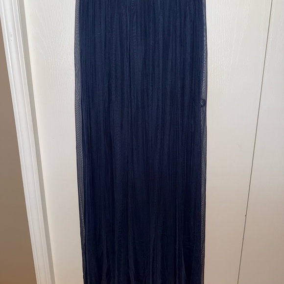Adrianna Papell Long Mesh Embellished Gown - Picture 6 of 16